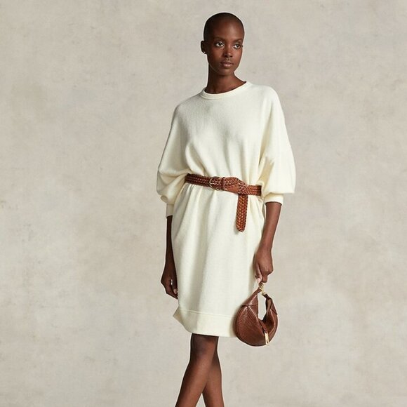 NWT Polo Ralph Lauren Bouclé Knit Sweater Dress - Picture 4 of 8